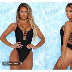 One piece bathing suit